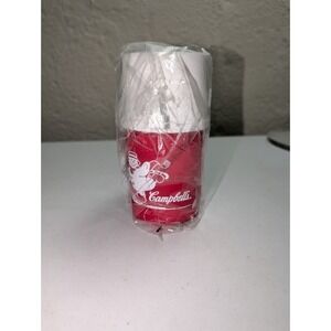 Vintage Campbell's Soup Snowman Thermos With Cup, New Aladdinware, Red & White